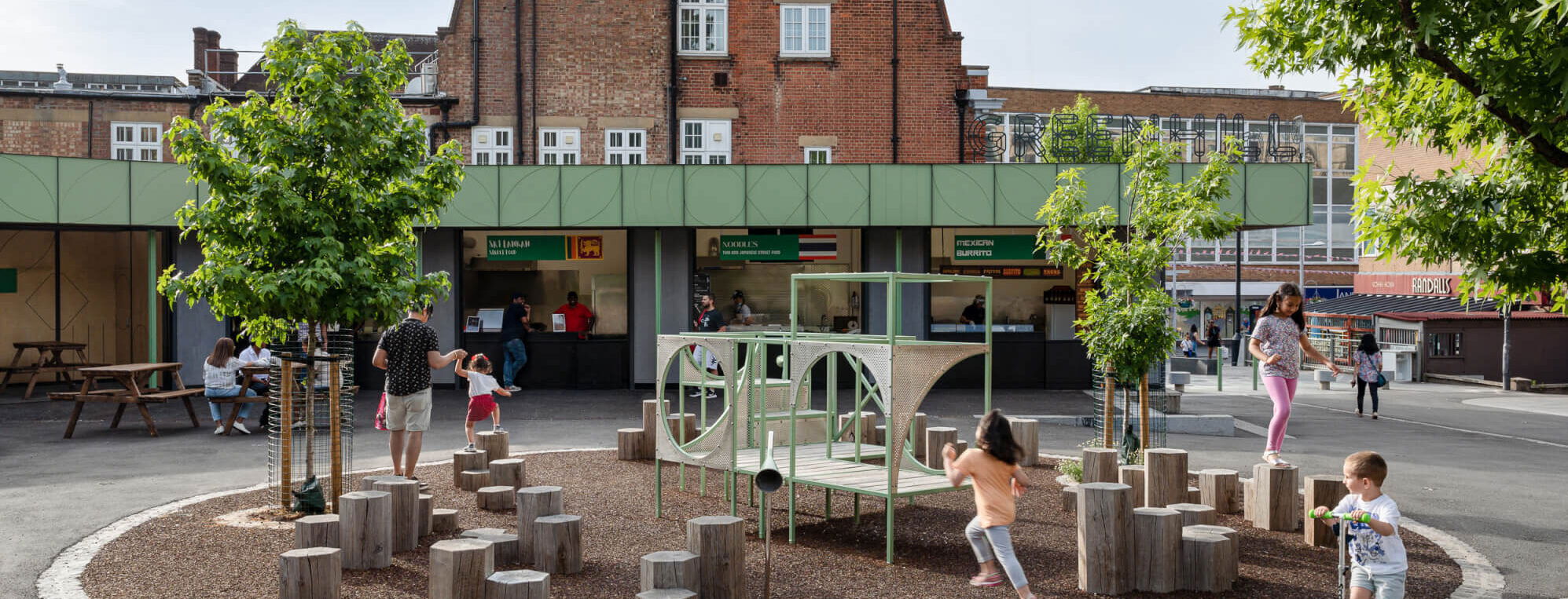 Greenhill Place Harrow Food trader structures