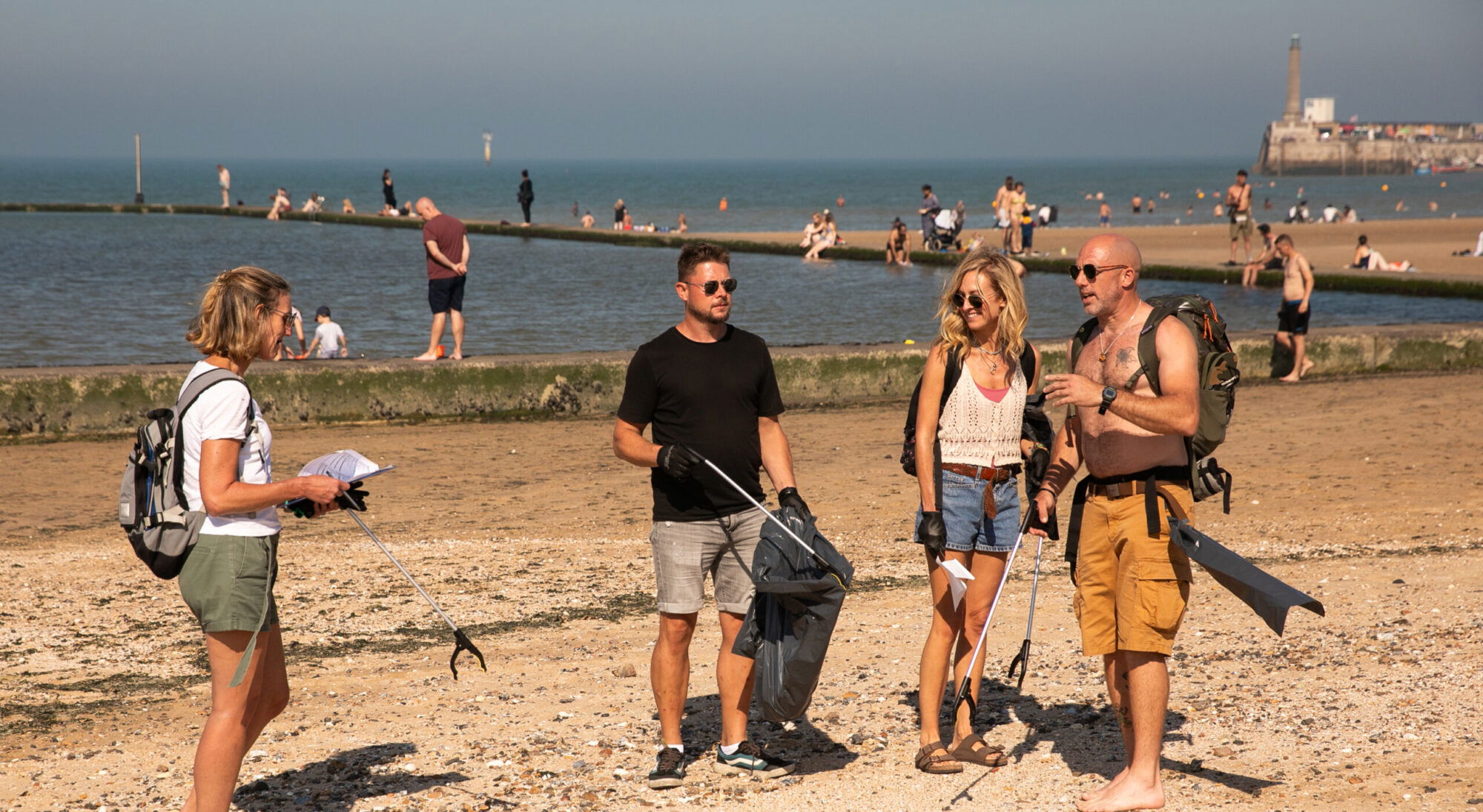 The Great British Beach Clean - The Halo Group, Margate 2023